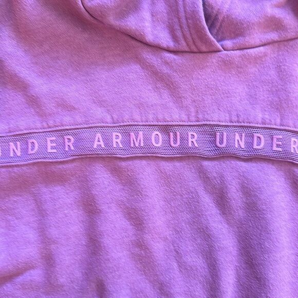 2 Crop Hoodies Calvin Klein and Under Armor sz XS/S Pink Grey - Picture 3 of 8